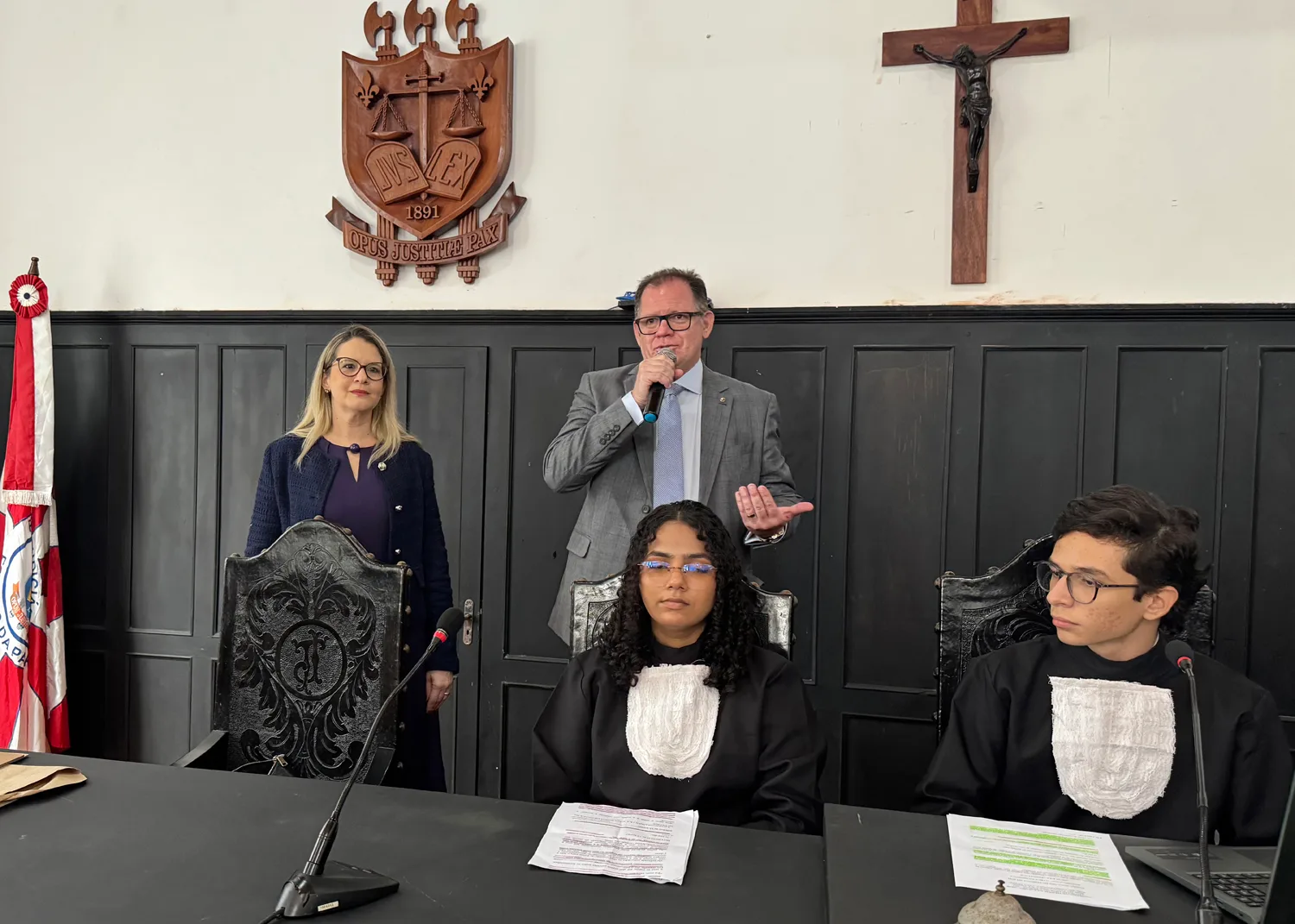 Registro da equipe na simulação de A Cruz da Menina — fotografia 3
