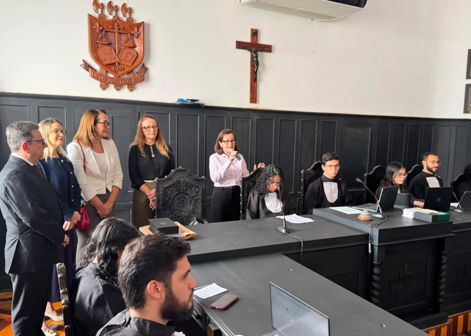 Registro da equipe na simulação de A Cruz da Menina — fotografia 5