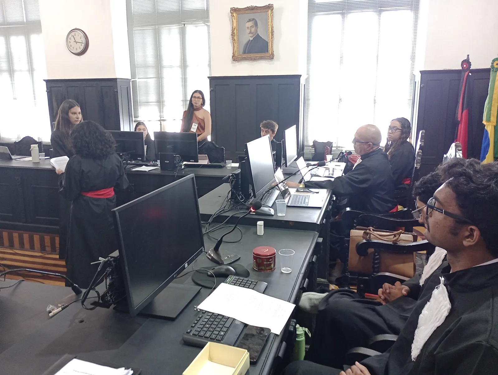 Registro da equipe na simulação de O Suplício de Valdemarina — fotografia 6